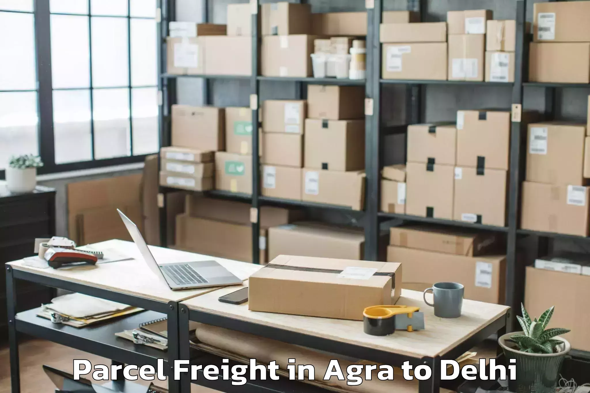 Top Agra to Connaught Place Parcel Freight Available